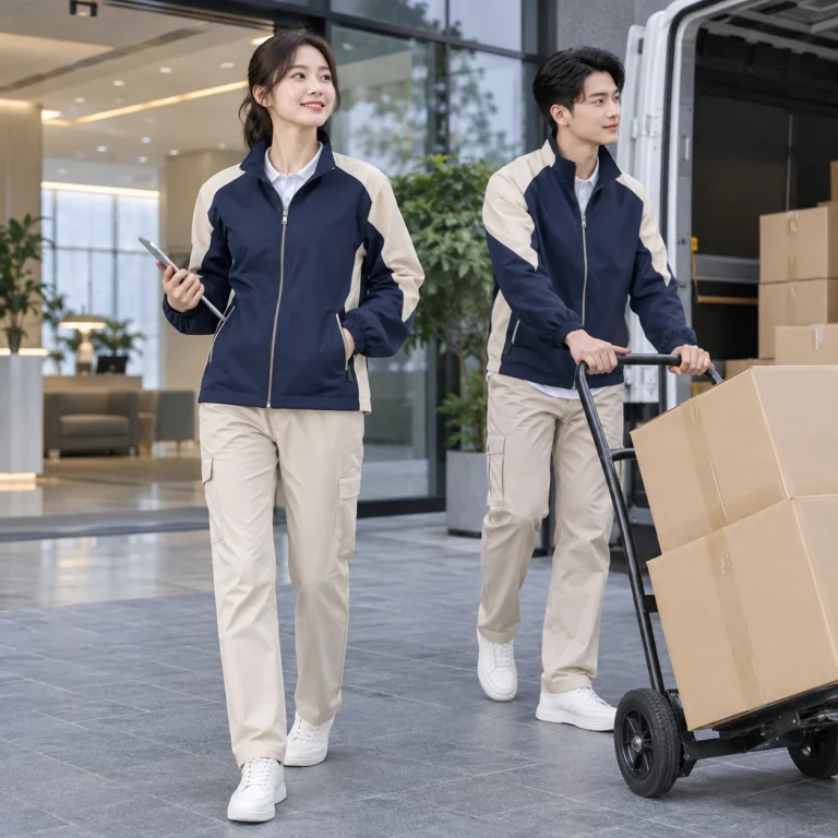 Áo khoác đồng phục công ty Bamboo Air mềm mát – form hiện đại ôm vừa trên người mẫu Việt Nam