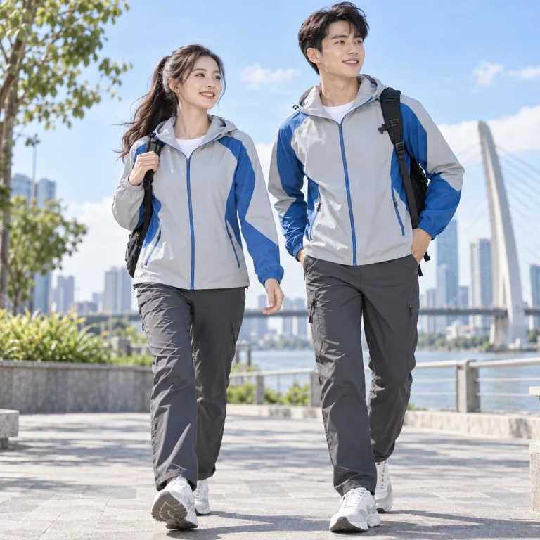 Áo khoác nhóm & du lịch Coolmax Pro nhanh khô – form năng động cử động rộng trên người mẫu Việt Nam