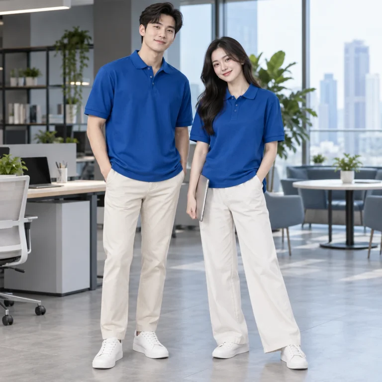 Áo lớp polo oversize Cá sấu poly co giãn Polo form regular bo cổ trên người mẫu Việt Nam