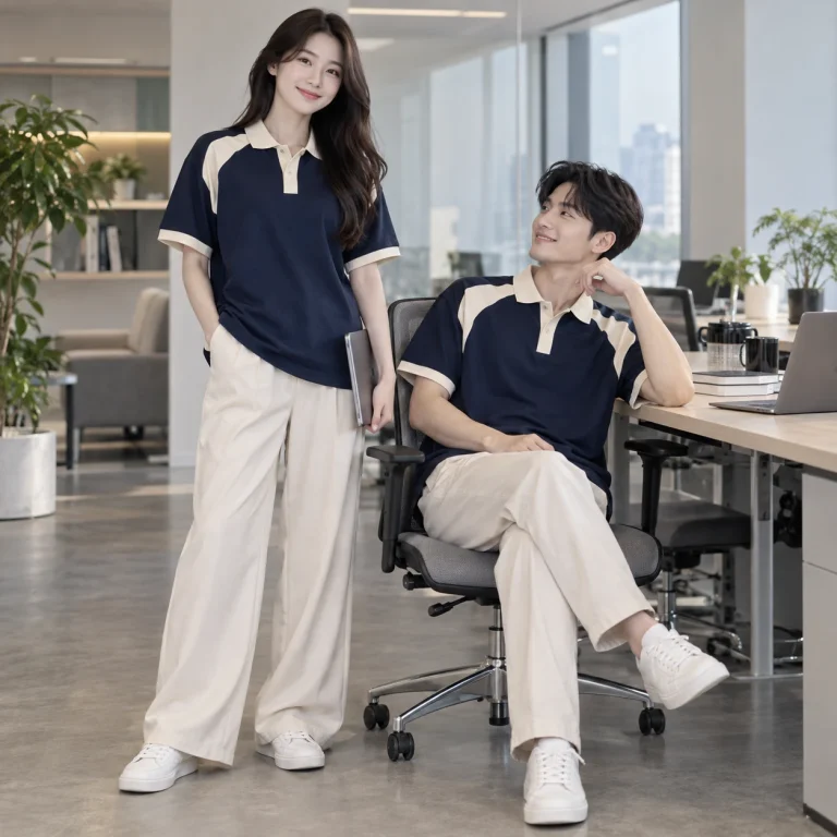 Áo lớp polo oversize Bamboo Air mềm mát – form hiện đại ôm vừa trên người mẫu Việt Nam