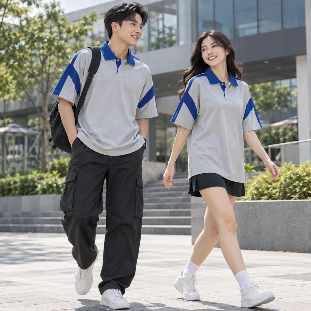 Áo lớp polo oversize Coolmax Pro nhanh khô – form năng động cử động rộng trên người mẫu Việt Nam