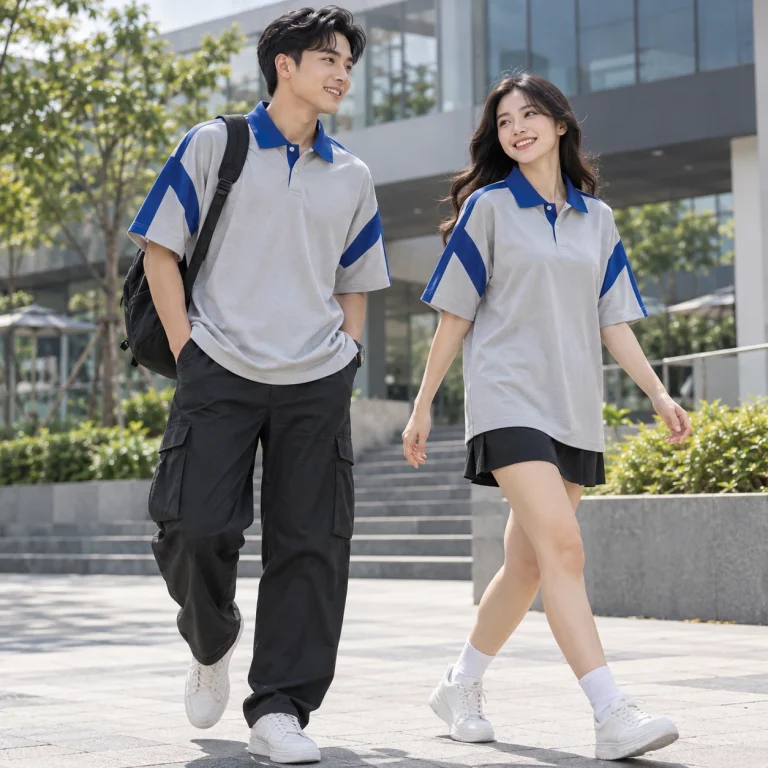 Áo lớp polo oversize Coolmax Pro nhanh khô – form năng động cử động rộng trên người mẫu Việt Nam
