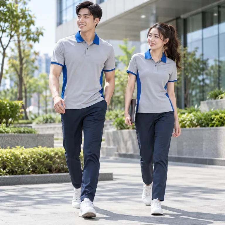 Áo polo đồng phục Coolmax Pro nhanh khô – form năng động cử động rộng trên người mẫu Việt Nam
