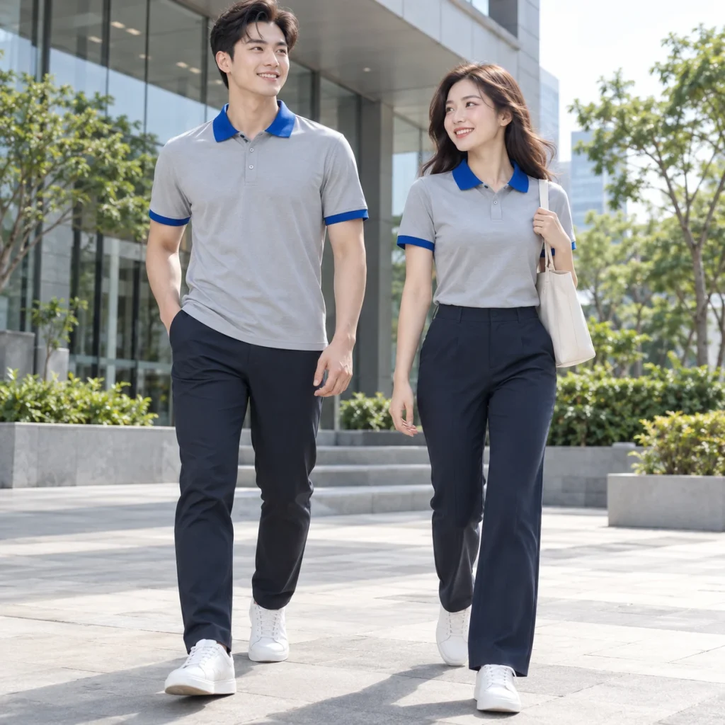 Áo polo đồng phục may sẵn Coolmax Pro nhanh khô – form năng động cử động rộng trên người mẫu Việt Nam