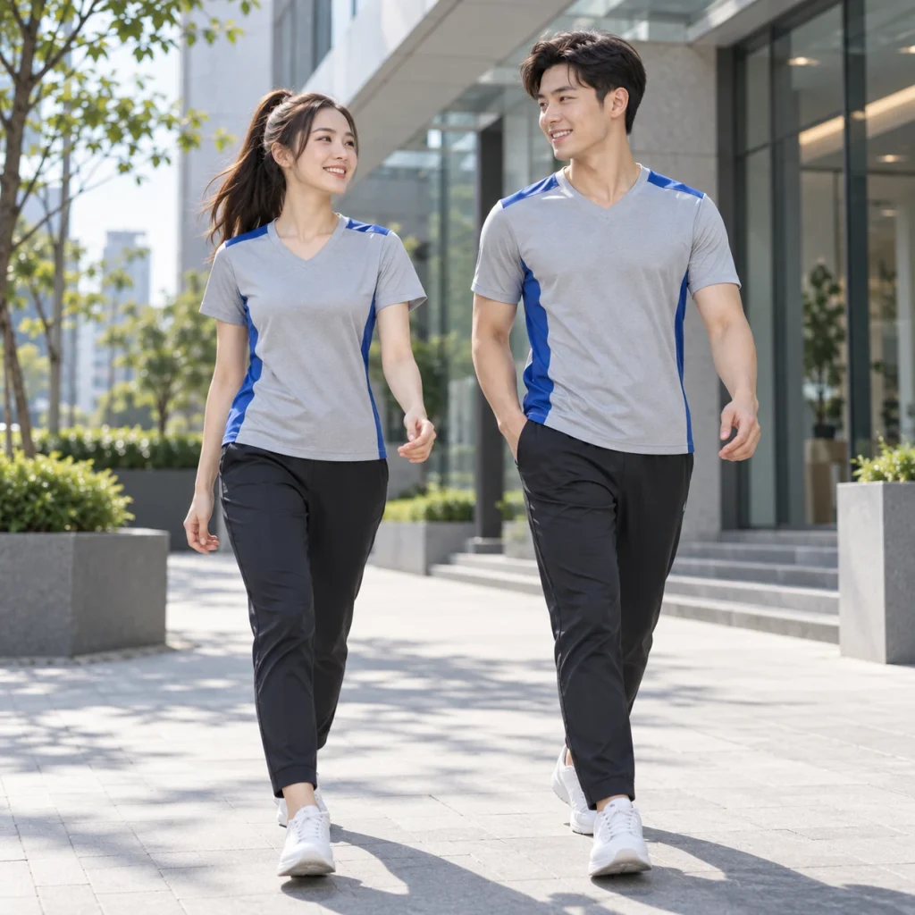Áo thun cổ tim Coolmax Pro nhanh khô – form năng động cử động rộng trên người mẫu Việt Nam