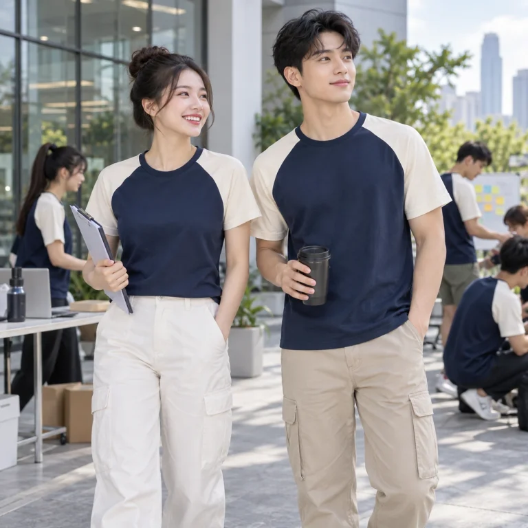 Áo thun raglan Bamboo Air mềm mát – form hiện đại ôm vừa trên người mẫu Việt Nam