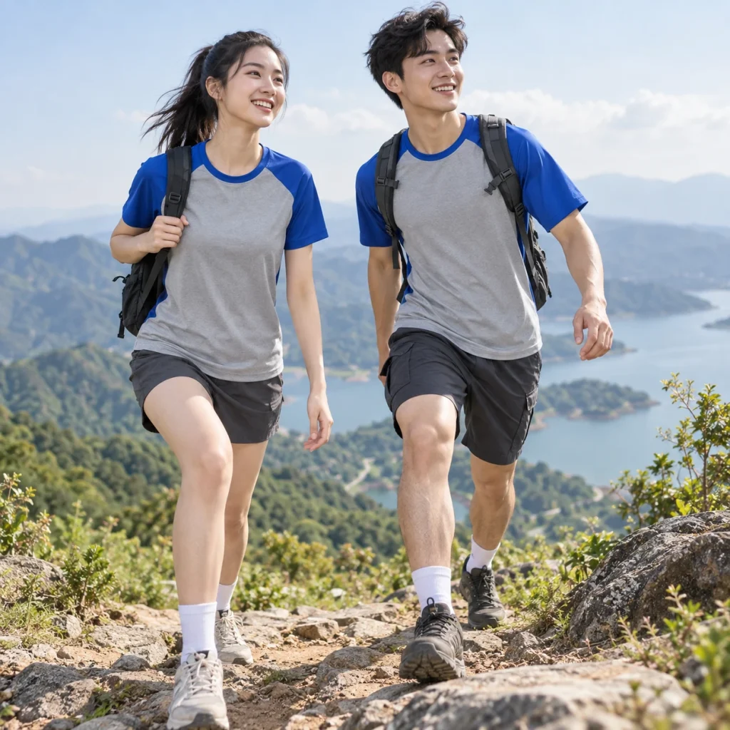 Áo thun raglan Coolmax Pro nhanh khô – form năng động cử động rộng trên người mẫu Việt Nam