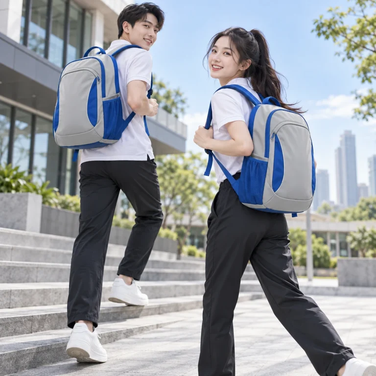 Balo đồng phục Coolmax Pro nhanh khô – form năng động cử động rộng trên người mẫu Việt Nam
