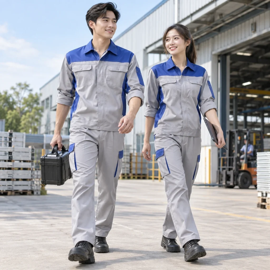 Đồng phục công nhân Coolmax Pro nhanh khô – form năng động cử động rộng trên người mẫu Việt Nam