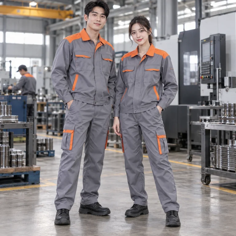 Đồng phục kỹ thuật Kaki Pangrim bền chắc Bộ bảo hộ form rộng vừa trên người mẫu Việt Nam