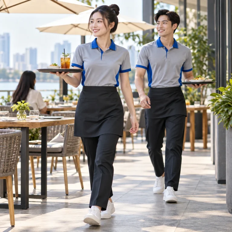 Đồng phục phục vụ Coolmax Pro nhanh khô – form năng động cử động rộng