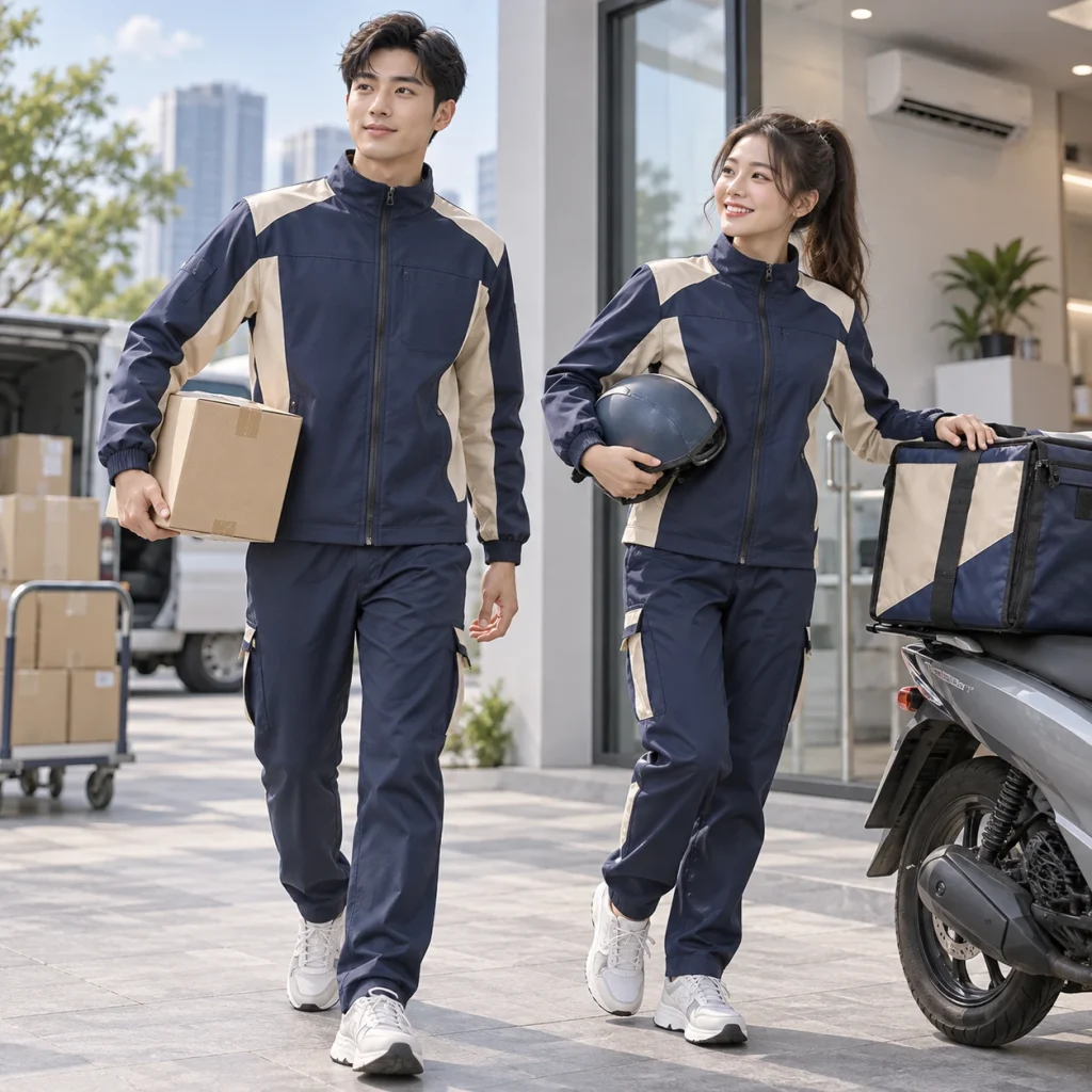 Đồng phục shipper Bamboo Air mềm mát – form hiện đại ôm vừa trên người mẫu Việt Nam