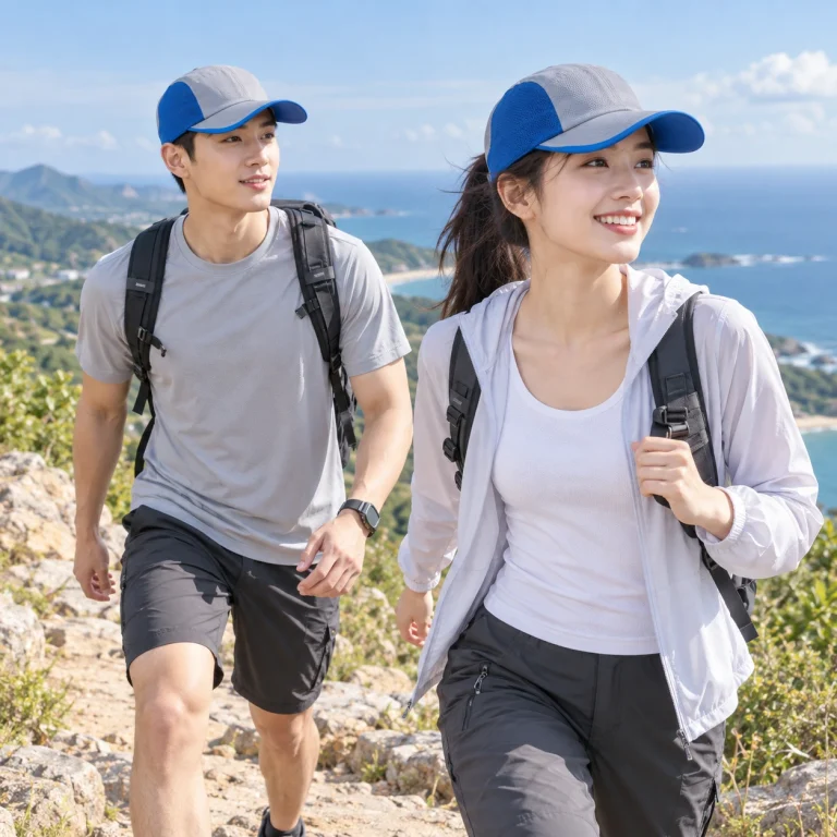 Mũ nón đồng phục may sẵn Coolmax Pro nhanh khô – form năng động cử động rộng trên người mẫu Việt Nam