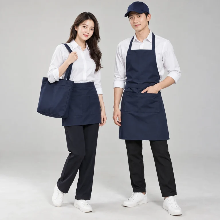 Phụ kiện công sở Kaki cotton Phụ kiện đồng phục tối giản trên người mẫu Việt Nam