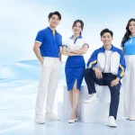 Đội ngũ mặc đồng phục doanh nghiệp do May Áo thực hiện