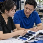 Bước 1 trong quy trình sản xuất đồng phục May Áo