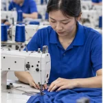 Bước 3 trong quy trình sản xuất đồng phục May Áo