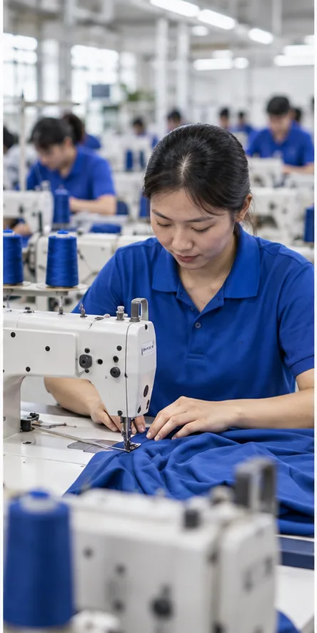 Bước 3 trong quy trình sản xuất đồng phục May Áo