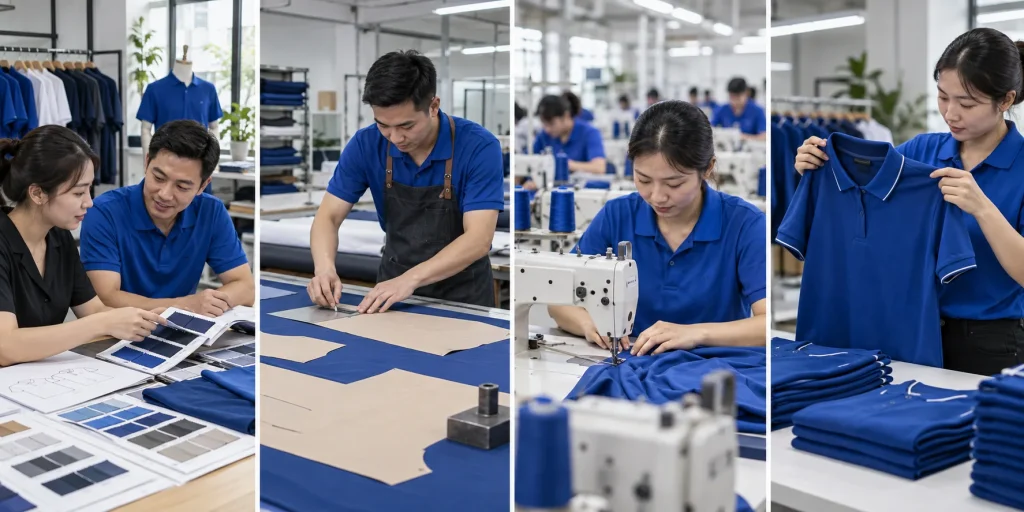 Quy trình kiểm soát sản xuất đồng phục tại May Áo
